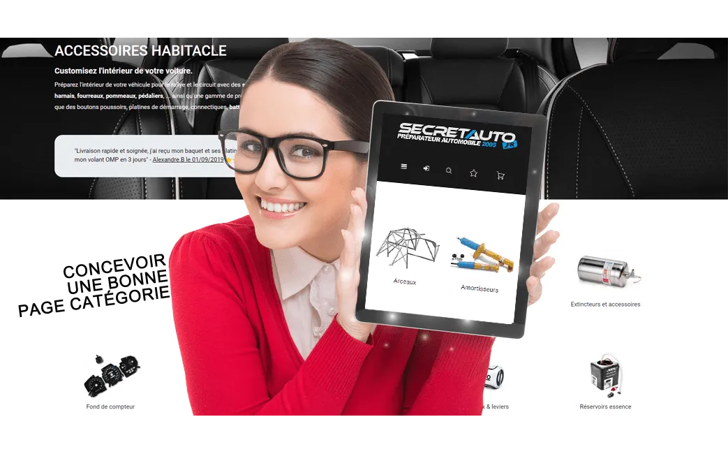 Site e-commerce historique Secretauto, spécialiste en programmation moteur